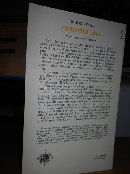 GERONTOLOGIA. Panorama storico-critico