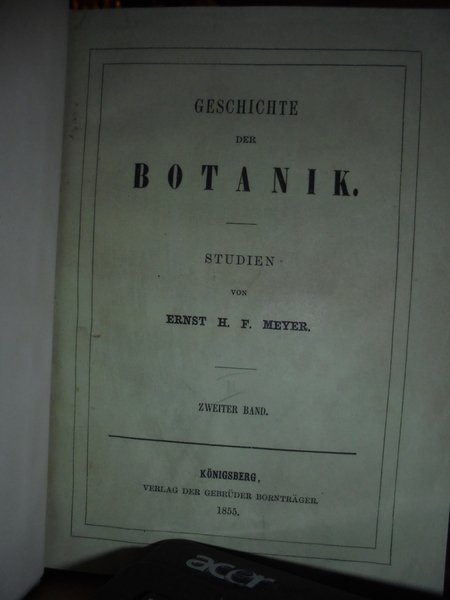 GESCHICHTE der BOTANIK Studien