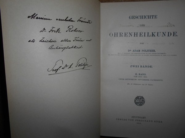 GESCHICHTE DER OHRENHEILKUNDE