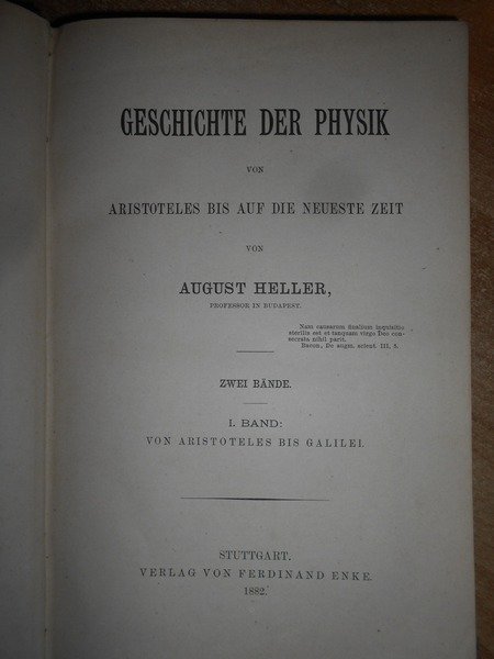 Geschichte Der Physik von Aristoteles bis auf die Neueste