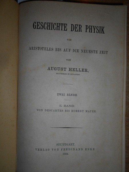 Geschichte Der Physik von Aristoteles bis auf die Neueste
