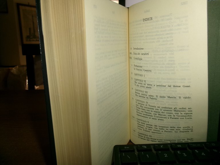 GIACOMO CASANOVA. STORIA DELLA MIA VITA. Solo volume Primo (1725-1755) …