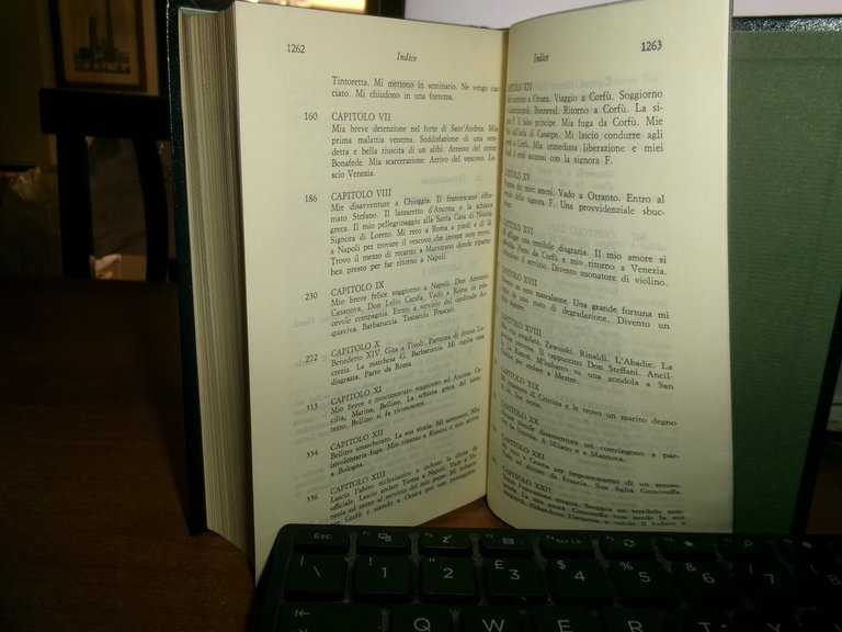 GIACOMO CASANOVA. STORIA DELLA MIA VITA. Solo volume Primo (1725-1755) …