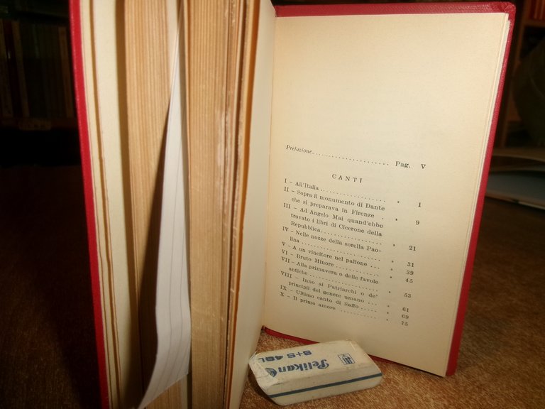 GIACOMO LEOPARDI. CANTI - a cura di Giovanni Ferretti 1962