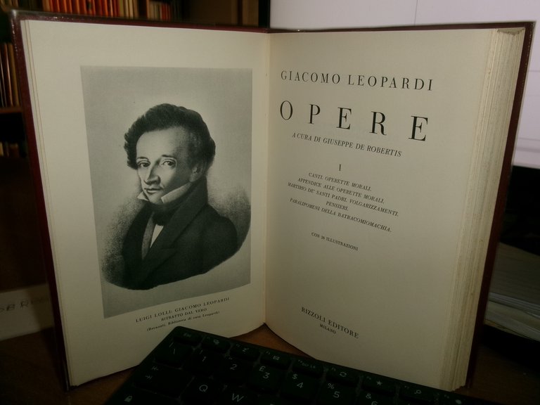 GIACOMO LEOPARDI. OPERE a cura di Giuseppe De Robertis 3 …