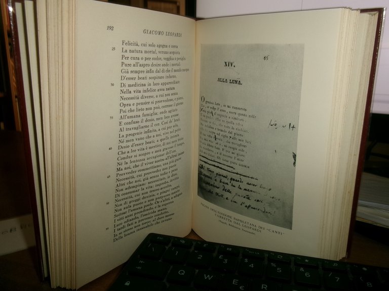 GIACOMO LEOPARDI. OPERE a cura di Giuseppe De Robertis 3 …