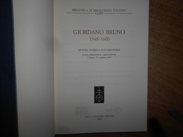 GIORDANO BRUNO 1548-1600