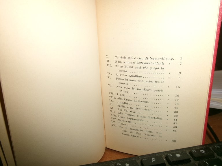 GIOSUE CARDUCCI. POESIE SCELTE - Bologna, Zanichelli, 1962