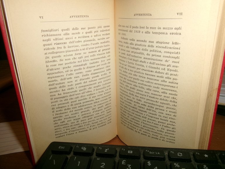 GIOSUE CARDUCCI. POESIE SCELTE - Bologna, Zanichelli, 1962