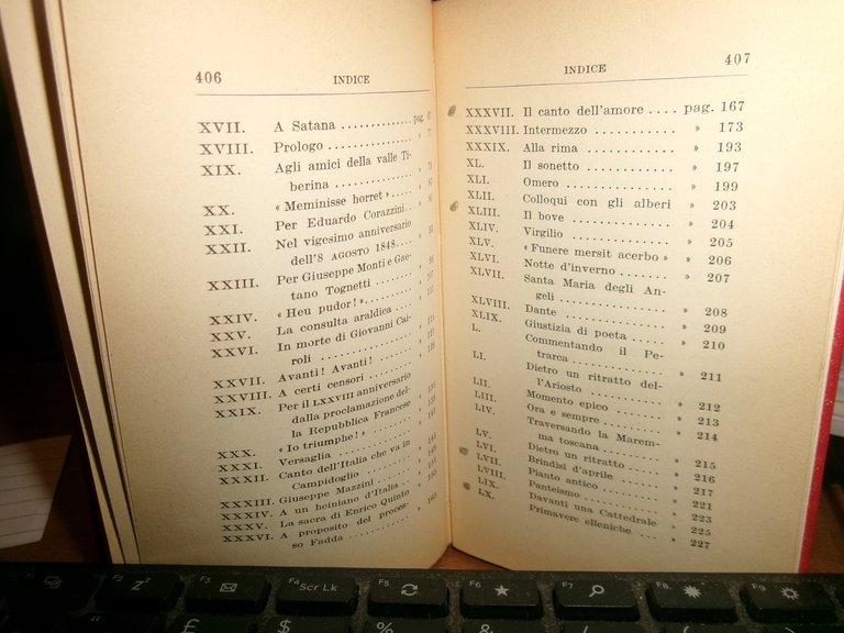 GIOSUE CARDUCCI. POESIE SCELTE - Bologna, Zanichelli, 1962