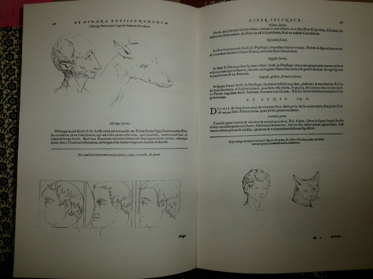 GIOVANNI BATTISTA DELLA PORTA. De Humana Physiognomia: Libri VI ristampa