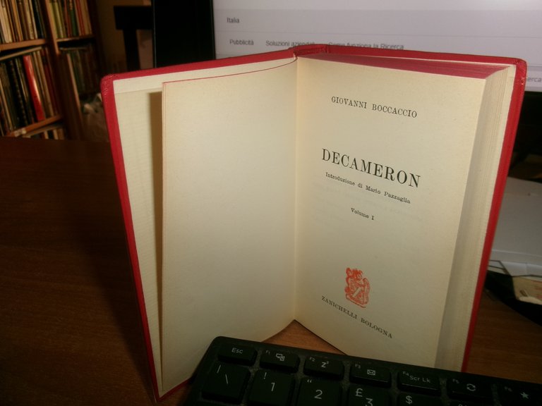 GIOVANNI BOCCACCIO. DECAMERON introduzione di Mario Pazzaglia 2 volumi scompleto
