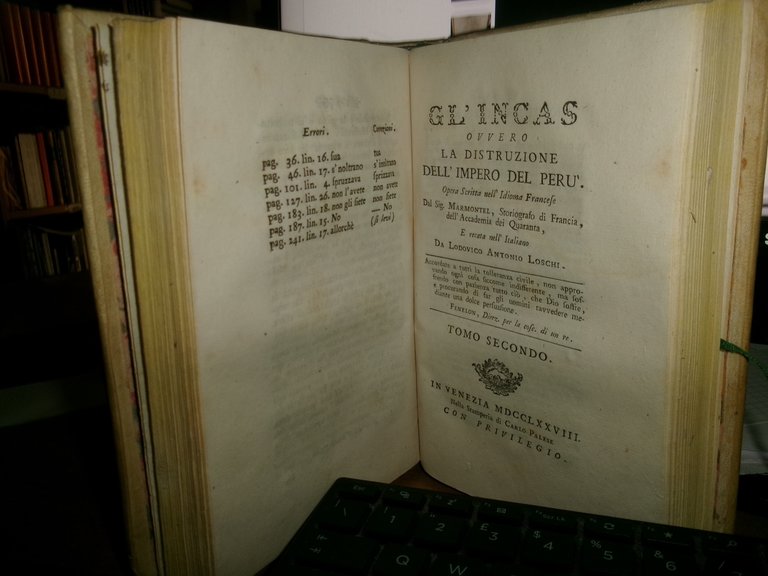 GL' INCAS OVVERO LA DISTRUZIONE DELL' IMPERO DEL PERÙ. MARMONTEL, … | Immagine Gallery 5