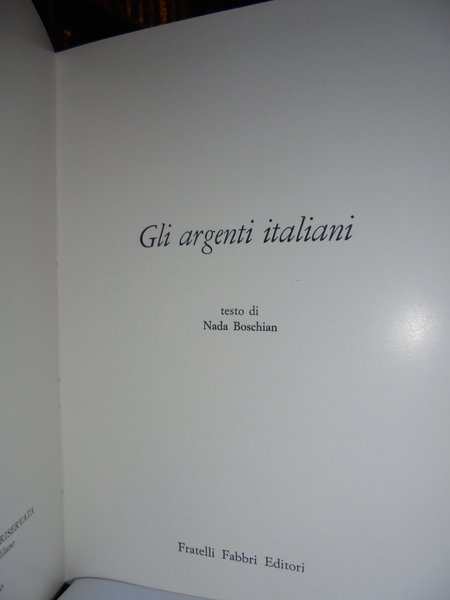 GLI ARGENTI ITALIANI