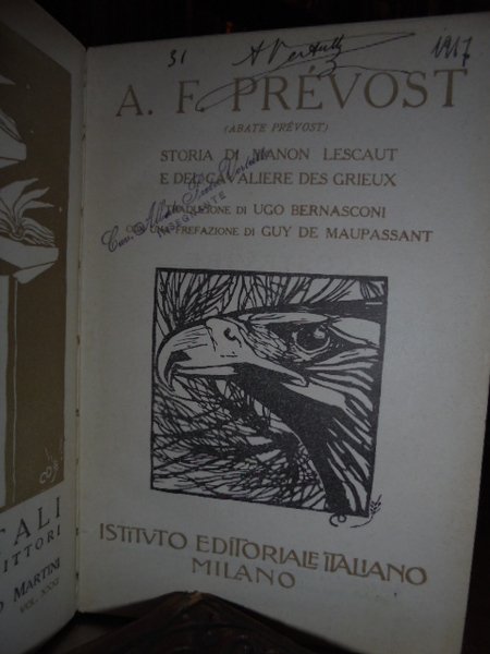Gli immortali. Storia di Manon Lescaut.Prévost - Il nipote di …