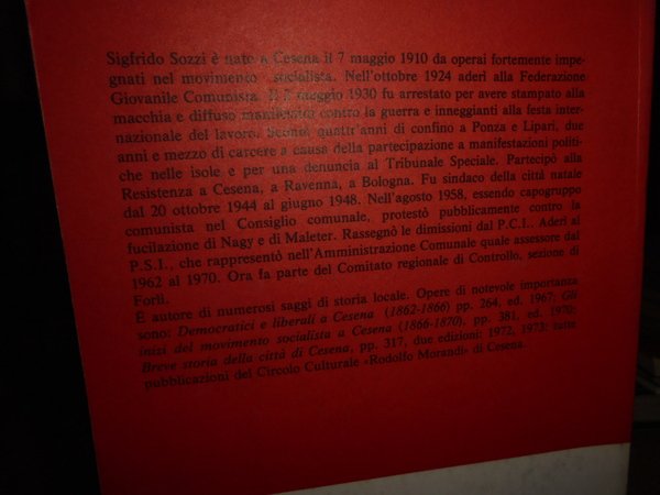 GLI INIZI DEL MOVIMENTO SOCIALISTA NELLA ROMAGNA (1870-1872)