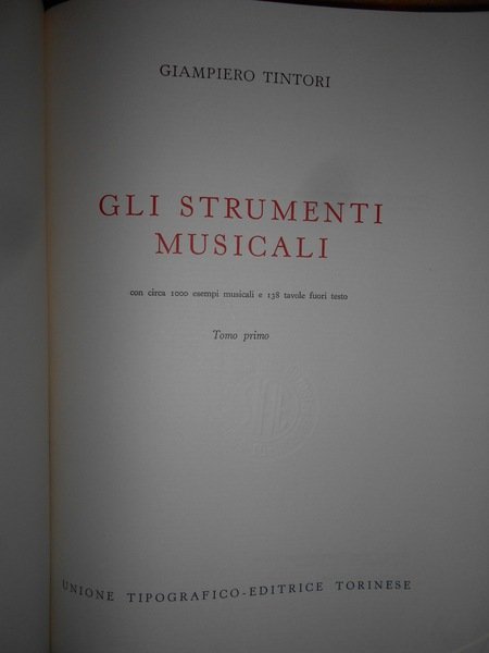 GLI STRUMENTI MUSICALI