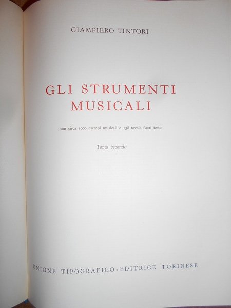 GLI STRUMENTI MUSICALI