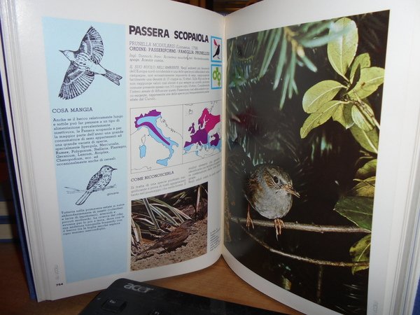 GLI UCCELLI Dizionario Illustrato dell' Avifauna Italiana