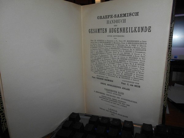 GRAEFE-SAEMISCH Handbuch der Gesamten Augenheilkunde