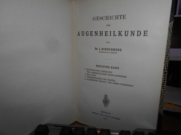 GRAEFE-SAEMISCH Handbuch der Gesamten Augenheilkunde