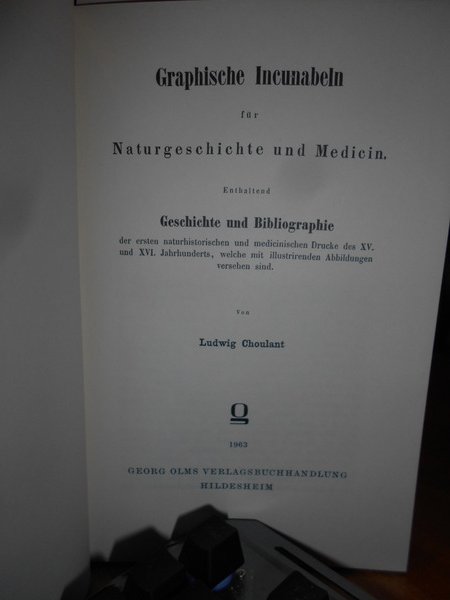 Graphische Incunabeln fur Naturgeschichte un Medizin