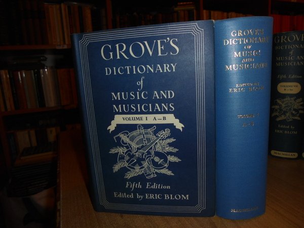 GROVE'S DICTIONARY OF MUSIC AND MUSICIANS fifth edition