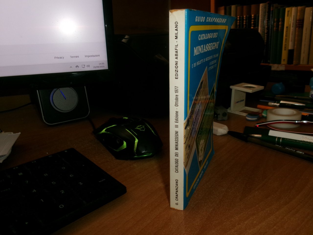 GUIDO CRAPANZANO. Catalogo dei MINIASSEGNI e dei Biglietti... 1977