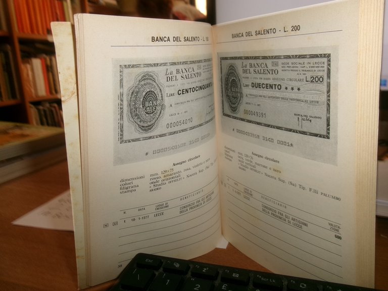 GUIDO CRAPANZANO. Catalogo dei MINIASSEGNI e dei Biglietti... 1977