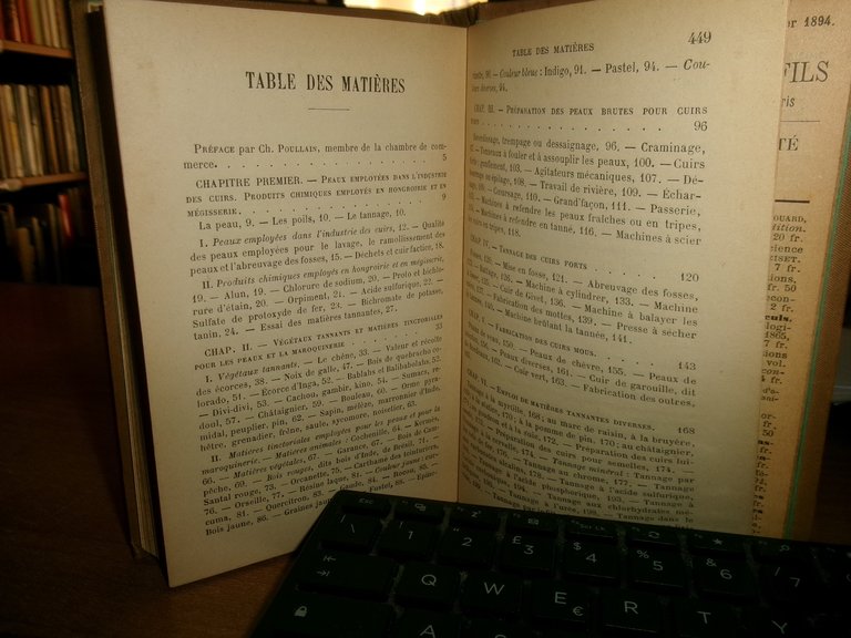 H. VOINESSON de LAVELINES. CUIRS et PEAUX 1894