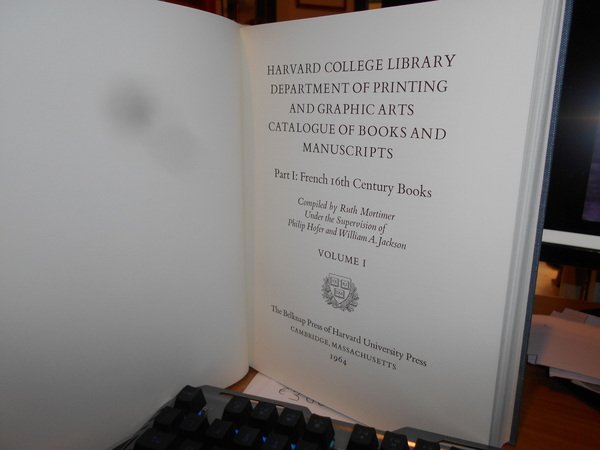 Harvard College Library Department of Printing and Graphic Arts Catalogue …