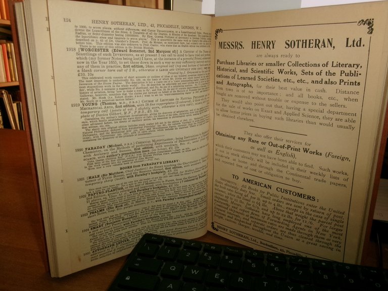 HENRY SOTHERAN. ANNOTATED CATALOGUE OF WORKS Meteorolgy..Geology..Mineralogy...