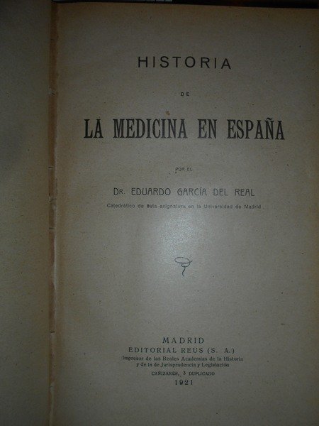 Histoira de la Medicina en España