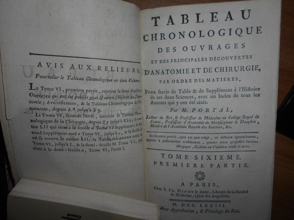 Histoire de l' Anatomie et de la Chirurgie