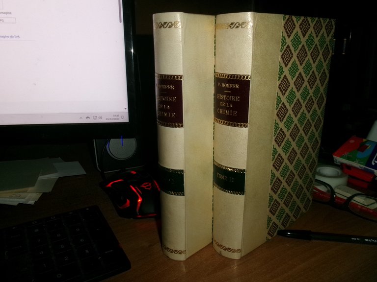 Histoire de LA CHIMIE. par Ferdinand Hoefer - Paris, 1866 …