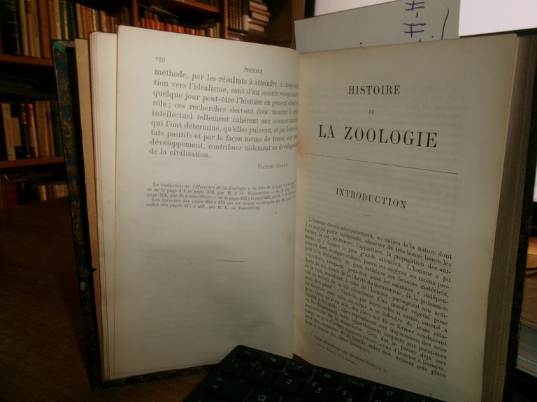 HISTOIRE de la Zoologie depuis l' antiquité jusqu'au XIX Siècle. … | Immagine Gallery 2