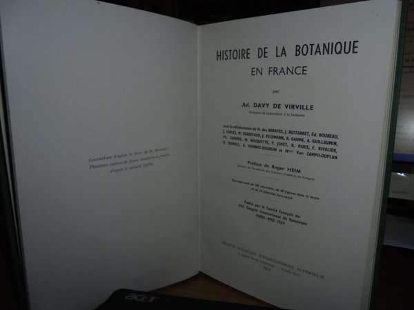 HISTOIRE del la BOTANIQUE EN FRANCE