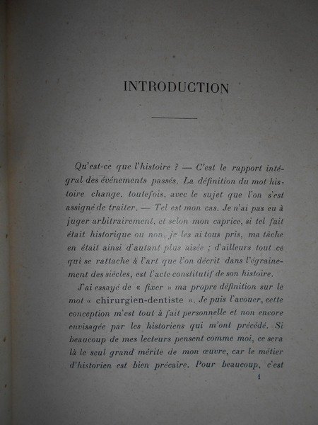 HISTOIRE Génerale de la Chirurgie Dentaire. Depuis les temps primitifs …