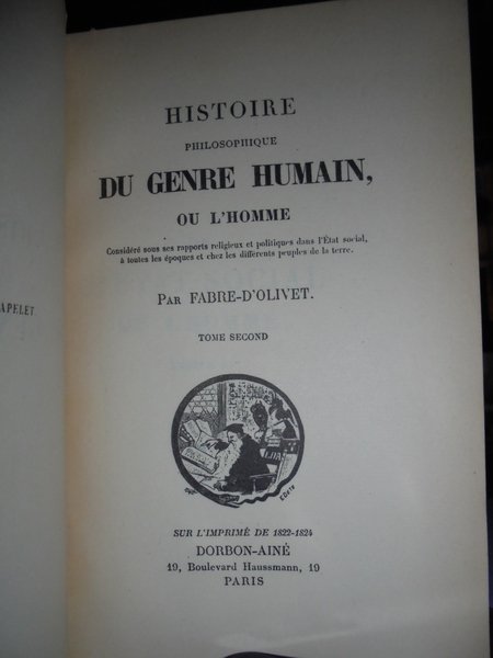 Histoire Philosophique du Genre Huamain ou l' Homme considéré sou …