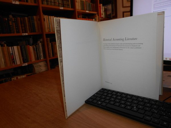 Historical accounting literature. A catalogue of the collection of early …