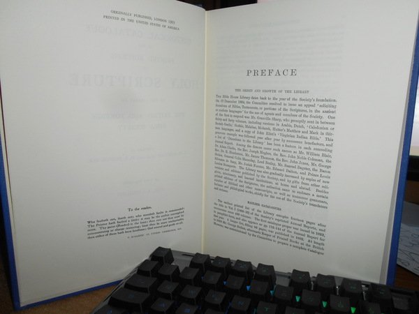 HISTORICAL CATALOGUE of the Printed Editions HOLY SCRIPTURE in The …