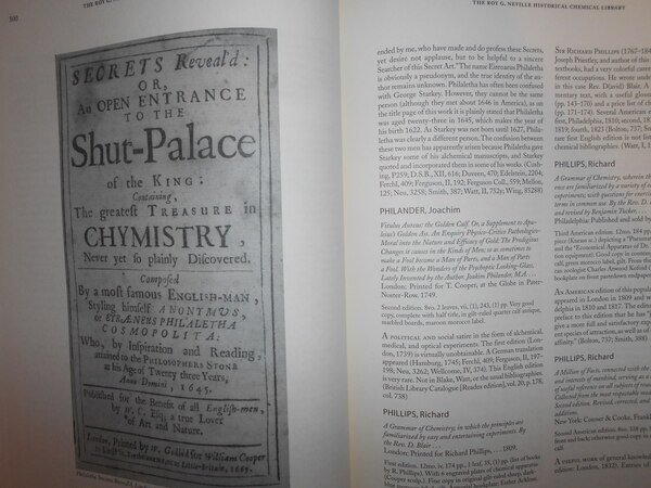 HISTORICAL CHEMICAL LIBRARY. An Annotated Catalogue of Printed Books on …