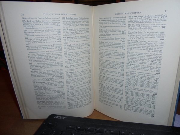 HISTORY OF AERONAUCTIS. A Selected List of Reference to Material …