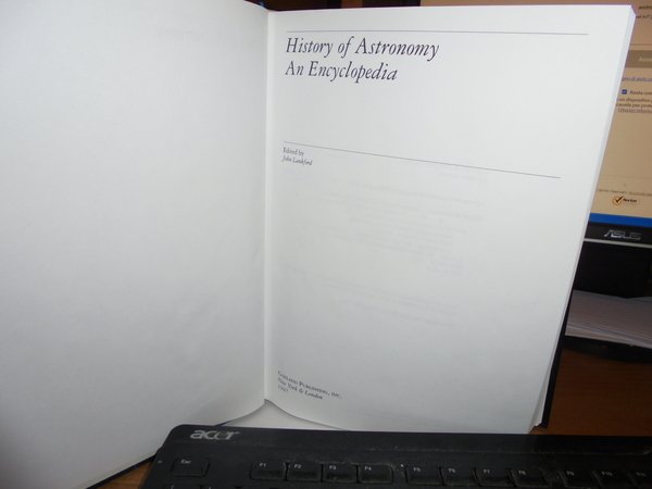 History of ASTRONOMY an Encyclopedia