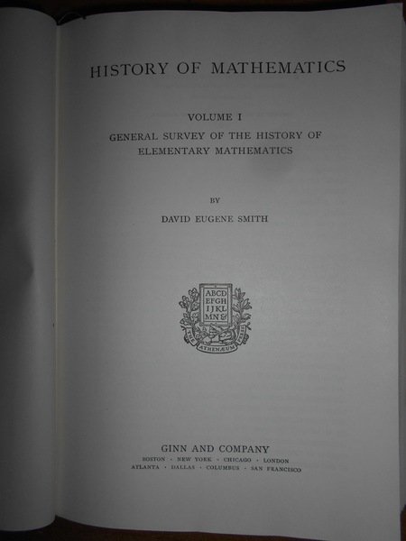 HISTORY OF MATHEMATICS