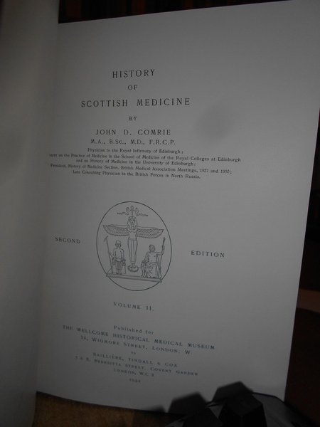 HISTORY of SCOTTISH MEDICINE