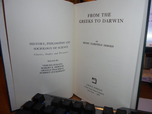 History, Philosophy and Sociology. From the Greeks to Darwin