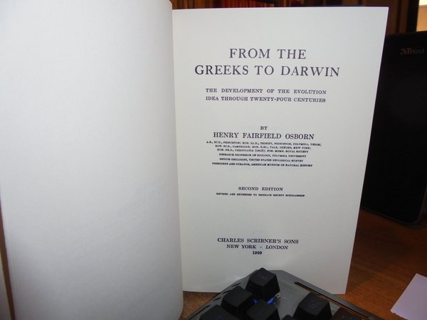 History, Philosophy and Sociology. From the Greeks to Darwin