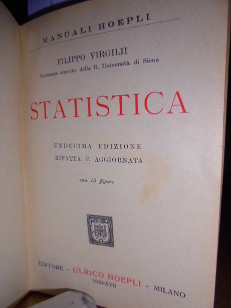 (Hoepli) STATISTICA.