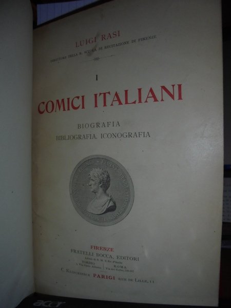 I COMICI ITALIANI. BIOGRAFIA, BIBLIOGRAFIA, ICONOGRAFIA